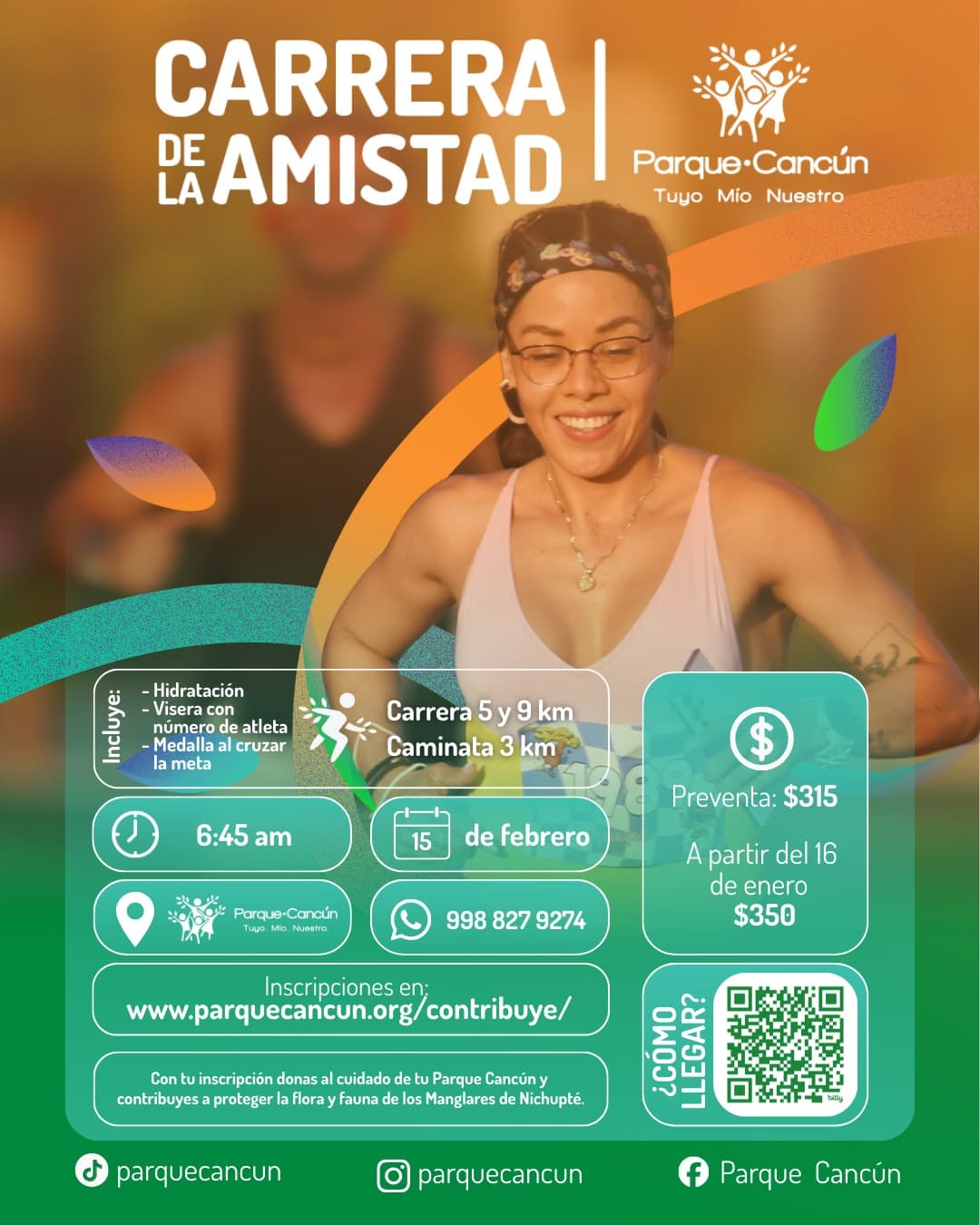 Flyer Carrera de la Amistad 2026
