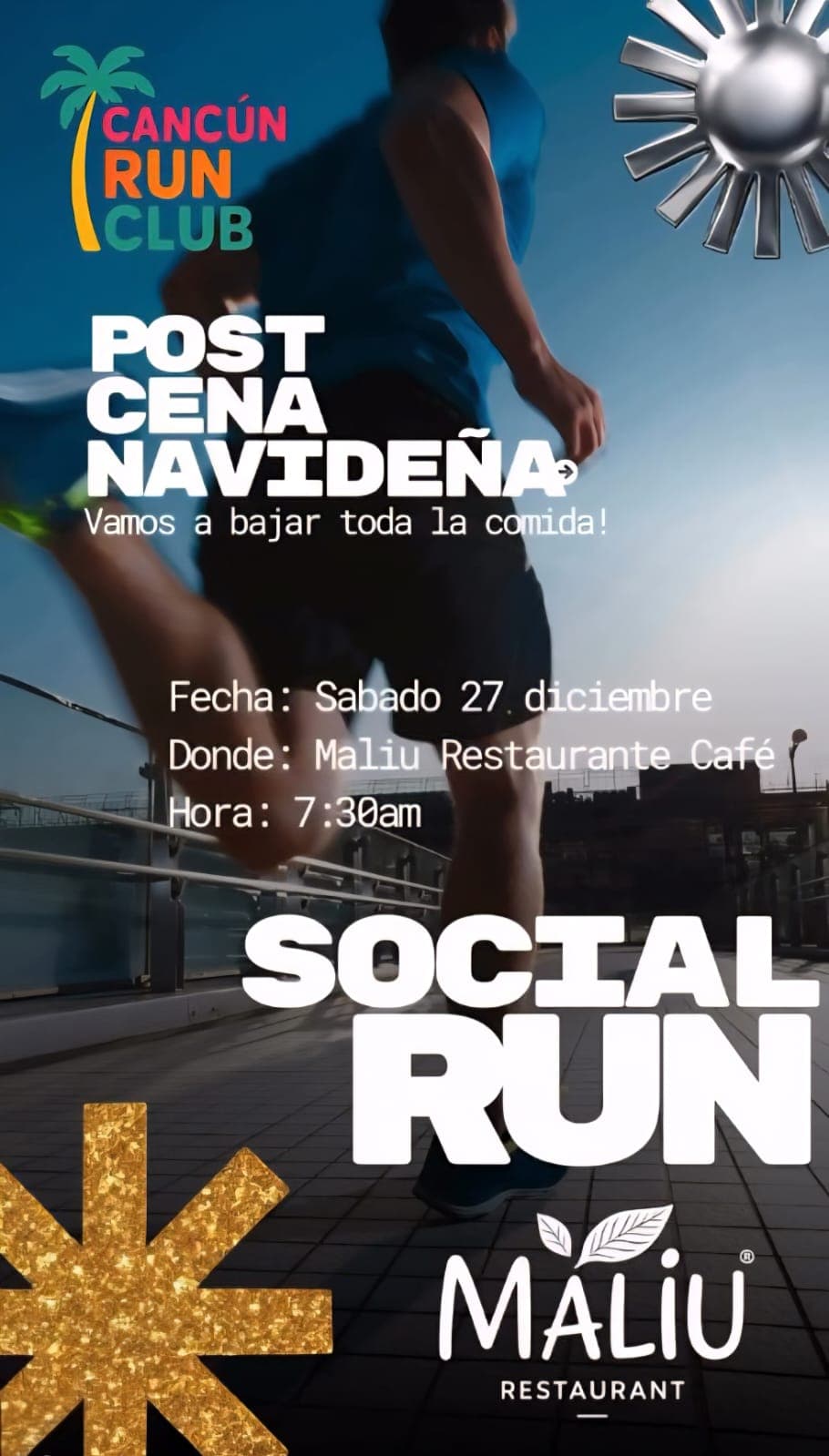 Flyer Social Run – Maliu último del Año