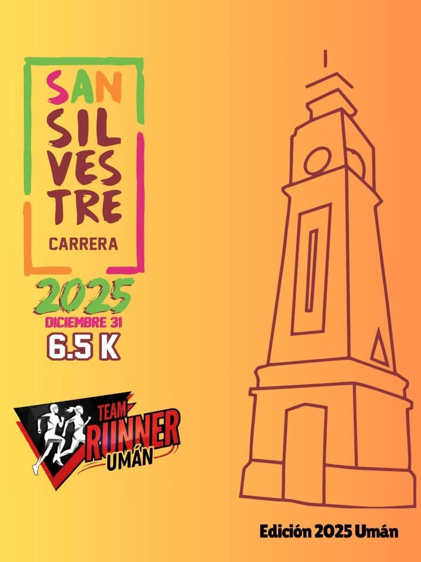 Flyer Carrera San Silvestre Umán 2025