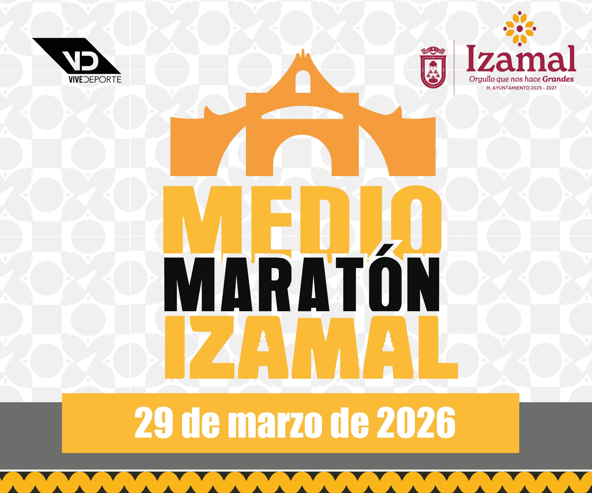 Flyer Medio Maratón Izamal 2026