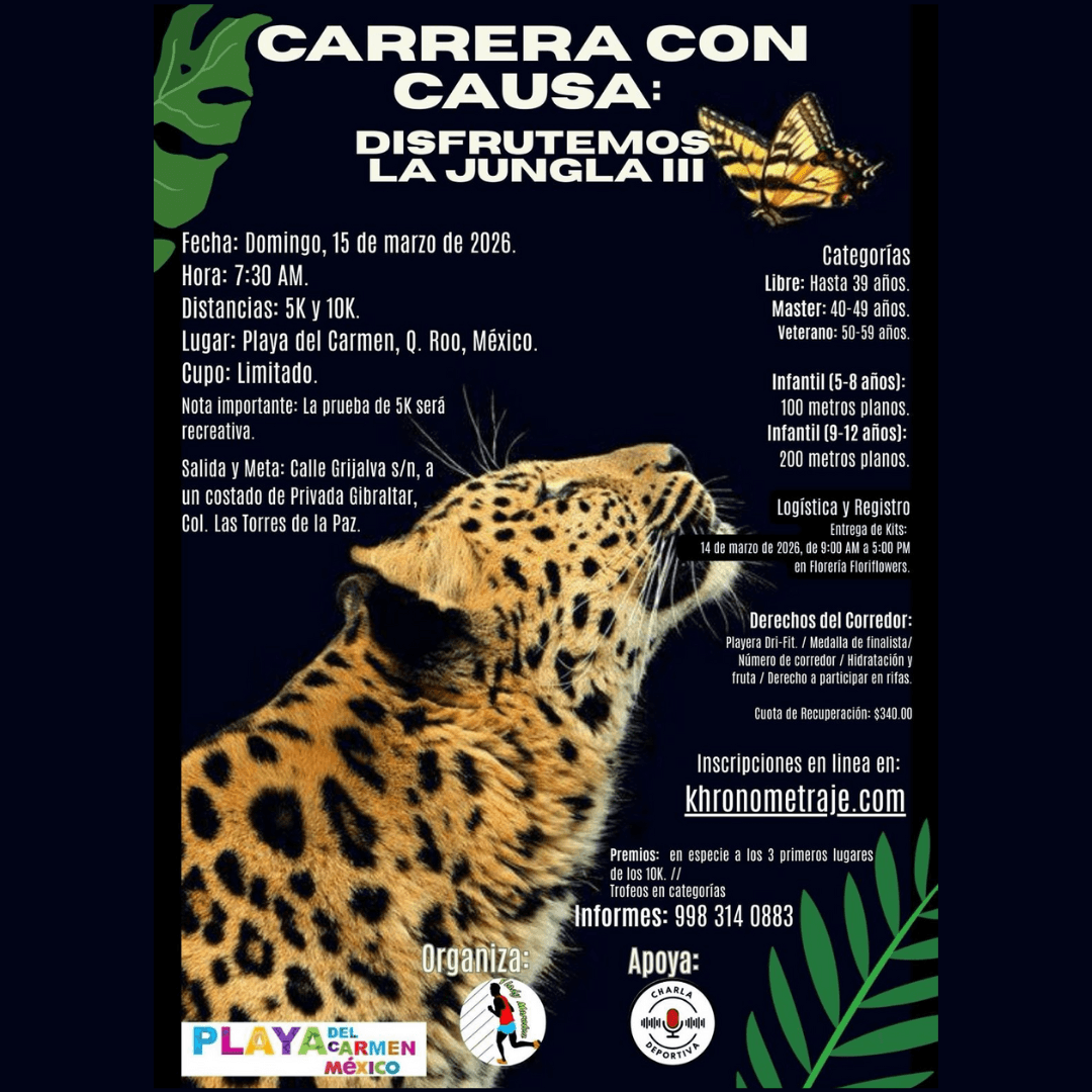Flyer Carrera Disfrutemos la Jungla 3ra Edición