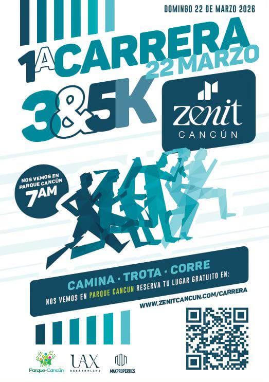 Flyer Carrera Zenit Cancún 2026