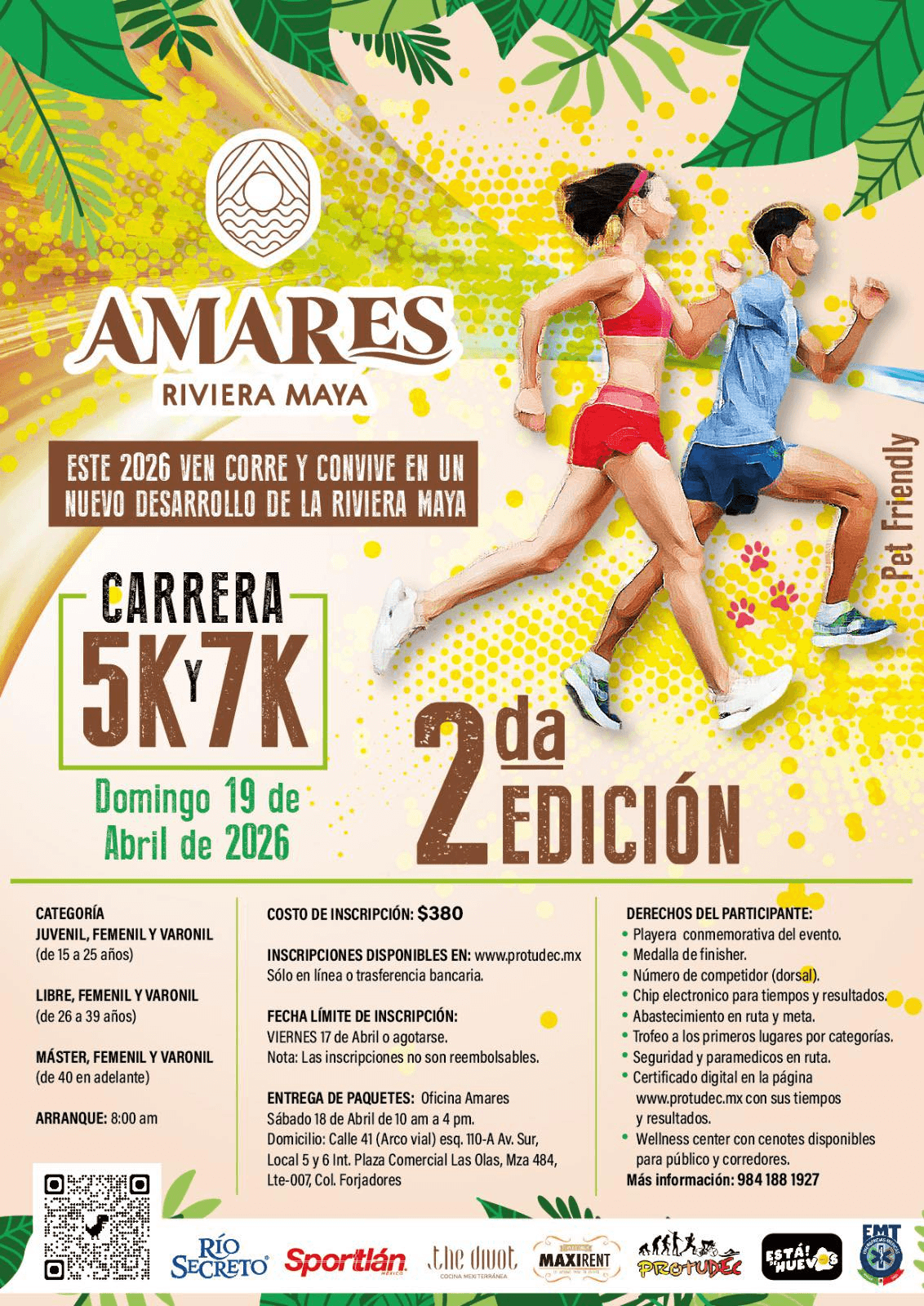 Flyer Carrera Amares 2da Edición 2026