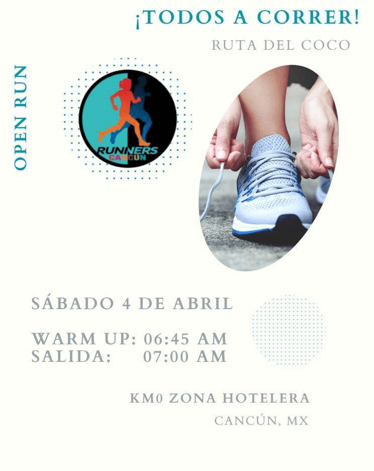 Flyer ¡Todos a Correr! - Ruta del Coco
