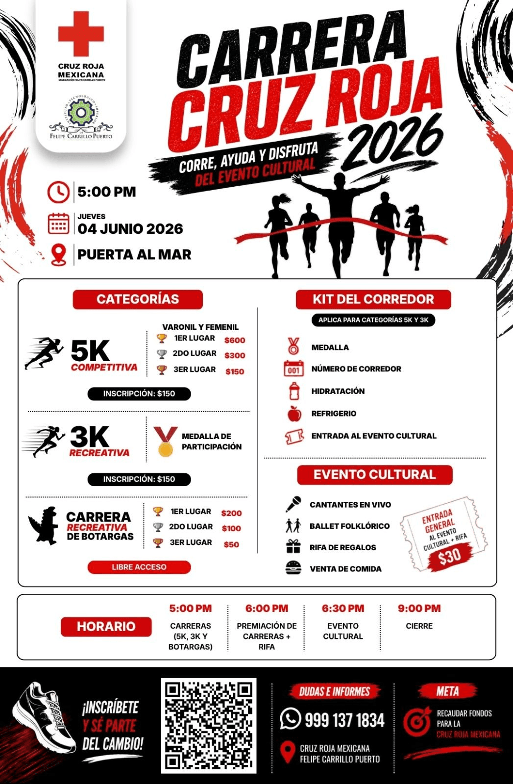 Flyer Carrera Cruz Roja 2026