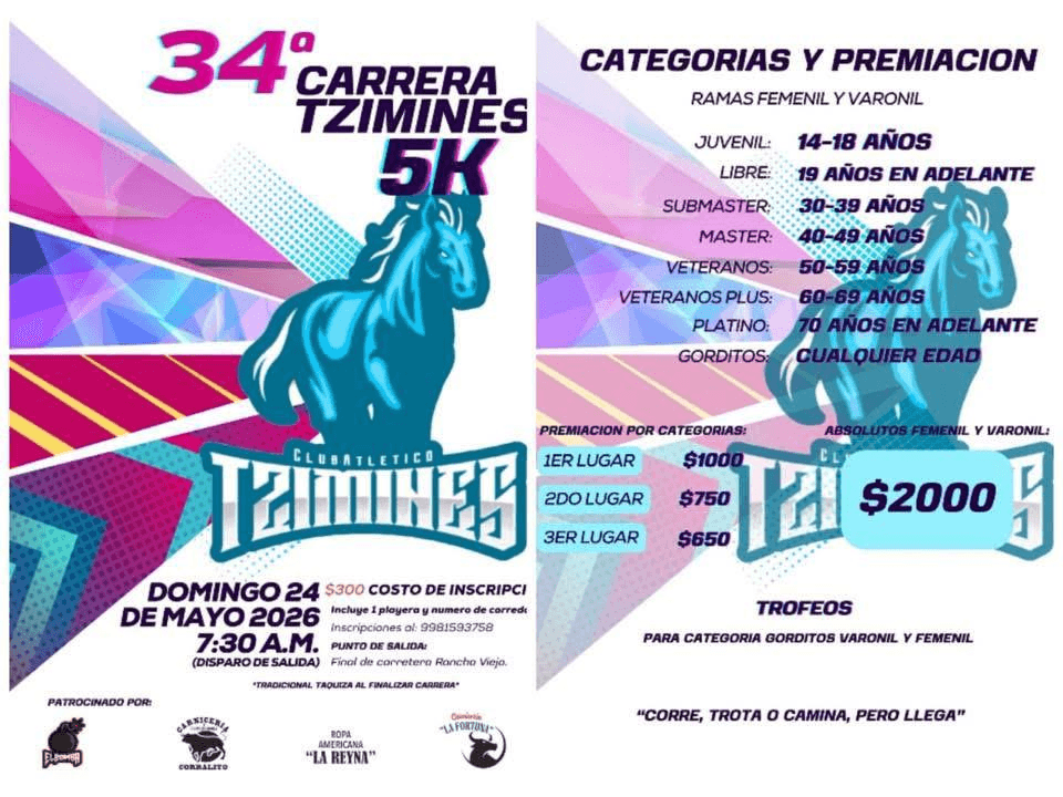 Flyer Carrera de la Bomba